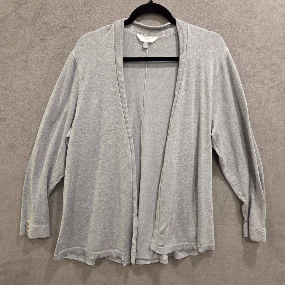 Terra & Sky‎ Open Front Cardigan Sweater Women's Size 2X Casual Comfy Cozy Warm